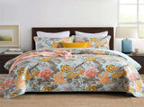100% Cotton Golden Meadow Floral Coverlet Bedspread Set V745-MMPAC060968Q13U