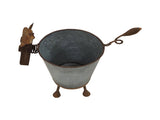 Rusty Sheep Planter W Galv Pot 31x34cm V637-71607SHP