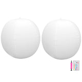 LED Solar Ball Lamp Remote Color Changing Pool Floating Light for Lawn Beach Landscape White V1294-YM0901-3111200240411