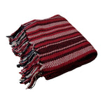 Stella 100% Cotton Knitted Throw Rug Red Multi V442-UNA-THROW-STELLA-RED-RE