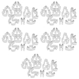 40 Pcs Reusable Christmas Cookie Cutters Set, Adorable Biscuit Molds for Holiday V1369-AZ3-W-24380