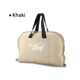 Khaki M size Portable Foldable Pet Bed Mat Waterproof Travel Dog Bed and Cat Cushion with Carry V888-ELOSUNG53281