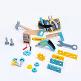 wooden toolbox, animal themed toy, building set, kids construction toy, fine motor skills, creative V1106-819-76755-MLT-11