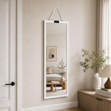 Foldable Full Length Mirror, Hanging Wall Folding with Handle Shatterproof Acrylic Design, Folds for V1107-CS-EGWTPM53
