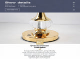 Luxury Metal Crystal Table Lamp, European Pineapple Eye Care Bedside Night Light with Dimmable 3 V888-ELOSUNG52743