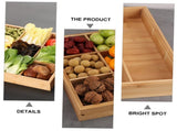 Drawer Organizer - Sorting Box with 9 Compartments - Bamboo Tea Box - Small Storage Trays - Desk V1189-WXF-260203-00465