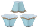 3Pcs Fabric Lampshade ClipType Modern European Style E14 Lamp Cover for Home Hotel KTV Green V1294-YM0901-3119210069111