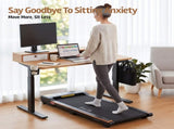 Artiss Electric Standing Desk Height Adjustable Home Office 120cm Oak HASD-ET156E-SHELF-BKWD-AB