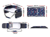 Keezi Kids Travel Tray Car Seat Lap Desk Portable Car Desk Organiser for Car & Airplane Blue KTT-44-BL