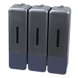 Shower Soap Dispenser 250ml 3 Chamber Leakproof Wall Mount Manual Shampoo and Conditioner Dispenser V1294-YM0901-3112250030412