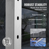 VEVOR Cable Railing Post, 36" x 2" x 2" Steel Horizontal Hole Deck Railing Post, 10 Pre-Drilled V952-1JZLGZ91455YMDM3LV0