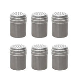6 Pack Metal Spice Shaker Jars with Dustproof Lids for Pepper, Sugar and Seasonings, Kitchen and V1189-LC-HW-00538