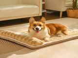 Thickened Soft Pet Bed Mat M Size Coffee-milk Comfortable Dog Sleeping Pad Washable Cushion for V888-ELOSUNG44554