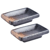 Ceramic Dipping Bowls Set of 2, Multi-Color Small Containers for Kitchen Storage and Serving V1192-AZ-W-24893