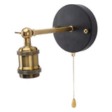 Retro Wall Sconce E27 E26 Iron Adjustable Vintage Wall Mounted Lamp Lighting Fixture Set with Switch V1294-YM0703-3119230086911