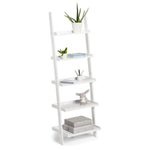 Sarantino Aster 5-Tier Ladder Shelf - White LDS-107-17-WH