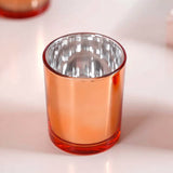 20 Pack Copper Votive Tealight Candle Holders Valentines Day Mercury Wedding Decor Glass Candlestick V382-COPPERS20