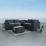 6PCS Outdoor Modular Lounge Sofa Coogee-Black V264-OTF-508S-BLK