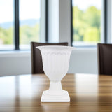 Garden Plant Pot, White Plastic, Perfect for Home and Balcony Use V1369-AZ3-W-16894