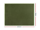 Artiss Tatami Mat Floor Mattress 3cm Thick Futon Mattresses Mellow Mat Rugs Living Room Green TTM-MAT-200X200-GN