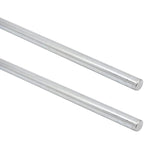 (24 Pack) 1/2" x 36" Zinc Plated Steel Rods 1/2" Bore Solid Steel Shaft Collars, Durable Shaft V1258-DP02-C-919