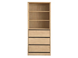 Artiss 3 Chest of Drawers Tallboy Cabinet Pine FURNI-L-CDR-3D3S-WD-AB