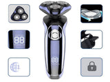 Men's Electric Rotary Shaver, Wet & Dry Beard Trimmer, Body Grooming Razor V1263-JX-4017
