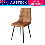 Levede 8x Dining Chairs Kitchen Chair CH1057-PU-4-BRX2