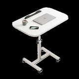 Movable lifting computer table bedside portable table V488-TBFRL-WH