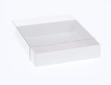 100 Pack of 10cm Square Invitation Coaster Favor Function product Presentation Cookie Biscuit V382-100INVBOXWH10X10X4