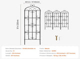 Garden Trellis for Climbing Plants, 87 x 20 in, 4 Packs Rustproof Metal Garden Flower Trellis, V952-HPJHX4JTH87W88ZO1V0