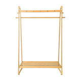 Wood 160x100cm Clothes Rack Slim Stylish Space Saving V63-840831
