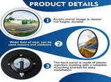 1Pcs Convex Mirror Acrylic Safety Security Traffic Corner Mirrors Adjustable Wide Angle View with V1192-AZ-W-0057