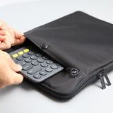 15 inch Laptop Sleeve Padded Travel Carry Case Bag L size LUKE BLACK V274-OF-DST-LAPBG109L-BK