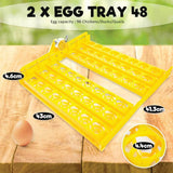 Rooster Farms Electric 96 Egg Incubator Accessories for Chicken Quail Duck V238-SUPDZ-31400244838480