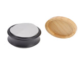 Coffee Distributor Stainless Steel Alloy Dual Head Adjustable Depth Coffee Leveler with Bamboo Base V1294-YM0715-3118220104814