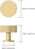 10 Pack Brushed Gold Kitchen Cabinet Knobs Drawer Cabinet Hardware Zinc Knobs for Dresser Drawers V1258-DP02-WO-1030