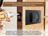 2x Contemporary Entry Square Pocket Door Hardware with Key V63-842401