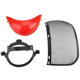 Safety Hat with Full Face Mesh Visor for Logging Brushcutter Forestry Protection Mesh Mower V1294-YM0717-10194083