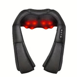 U-Shaped Neck & Shoulder Massager with Heated Surface, Bidirectional Kneading, Office & Car V1232-UXAMQ-001