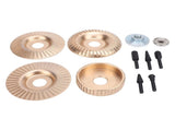 4PCS Angle Grinder Wood Carving Disc Set Carbon Steel Grinding Wheel Shaping Disc with 5 Rotating V1294-YM0901-3114240101011