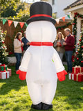 Black Hat Snowman Christmas Inflatable Polyester Adult Big Hat Snowman Christmas Inflatable V1232-CQXR-001