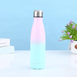 500Ml Rainbow color Coke Bottle Thermos outdoor thermos, Silver Easy Carry, Leak Proof, NO Spill or V1192-AZ-W-17052