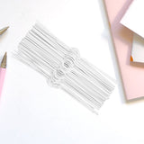 100pcs White Iron Calendar Hangers for School and Office Use, Easy Page Flipping, and Convenient V1366-AZ2-W-18687