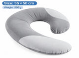 U-Shaped Calming Pillow for Small Pets Soft Plush Support Cushion for Anxiety Relief Deep V1341-ZY-5KGZEWM2-GREYWHITEMIXED