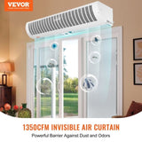 1.1m Commercial Indoor Air Curtain Super Power 2 Speeds 2292m_/h, UL Certified Wall Mounted Air V952-SSFMJGLS42YC27WPTV3