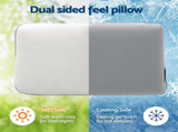 RoomSense Cooling Memory Foam Pillows Queen Size 1 Pack, Dual-Sided Bed Pillows for Hot Sleepers, XFKF-PL-1168R-WH