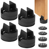 4PCS Adjustable Furniture Risers with Screw Clamp, 3.2" Wide Base Sturdy Bed Risers, Stackable 0.7" V1369-AZ3-W-08777