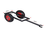Giantz 150kg ATV Garden Trailer Weed Sprayer Tow Behind Cart Ride on Mower Attachment Black SPRAYER-PART-CART-150KG