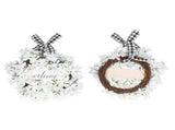 Imitation White Dogwood Wreath Simulation Vibrant Wreath Decoration for Home Door V1294-YM0523-3115220021511